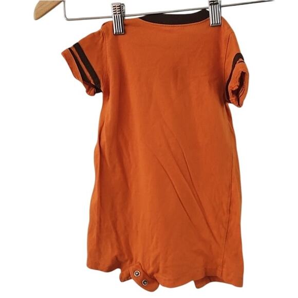 Carter’s Baby Boy Romper 18M Orange "Little Tiger" Short Sleeve One-Piece EUC - Picture 5 of 5